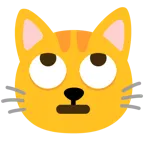 face with rolling eyes + cat face