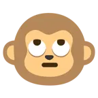face with rolling eyes + monkey face