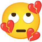 face with rolling eyes + broken heart