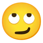face with rolling eyes + smirking face