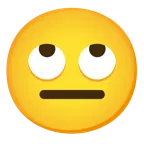 face with rolling eyes + neutral face