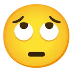 face with rolling eyes + pensive face