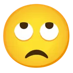 face with rolling eyes + disappointed face