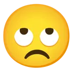 face with rolling eyes + angry face