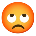 face with rolling eyes + enraged face
