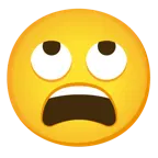 face with rolling eyes + weary face