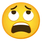 face with rolling eyes + tired face