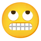 face with rolling eyes + grimacing face