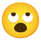 face with rolling eyes + face with open mouth