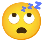 face with rolling eyes + sleeping face
