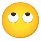 face with rolling eyes + face without mouth