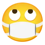 face with rolling eyes + face with medical mask