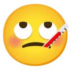 face with rolling eyes + face with thermometer