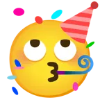 face with rolling eyes + partying face