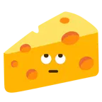 face with rolling eyes + cheese wedge
