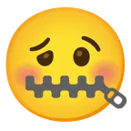 zipper-mouth face + woozy face