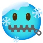 zipper-mouth face + cold face