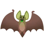 Gesicht mit Dollarzeichen + Fledermaus
