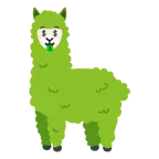 Gesicht mit Dollarzeichen + Lama