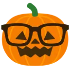 Strebergesicht + Halloweenkürbis