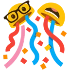 Strebergesicht + Konfettiball