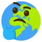 düşünen yüz + yerkürede Avrupa-Afrika