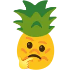 düşünen yüz + ananas