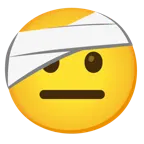 Gesicht mit Kopfverband + neutrales Gesicht