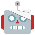 Gesicht mit Kopfverband + Roboter