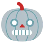 Roboter + Halloweenkürbis