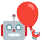 Roboter + Luftballon