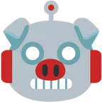 Roboter + Schweinegesicht