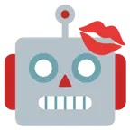 Roboter + Kussabdruck
