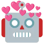 Roboter + Herz mit Pfeil