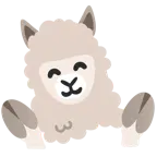 smiling face with open hands + llama
