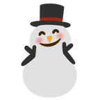 cara con manos abrazando + muñeco de nieve