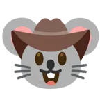 Gesicht mit Cowboyhut + Mäusegesicht