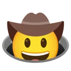 cara con sombrero de vaquero + agujero