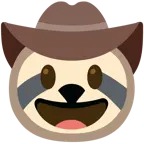 Gesicht mit Cowboyhut + Faultier