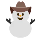 Gesicht mit Cowboyhut + Schneemann ohne Schneeflocken