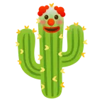 cara de payaso + cactus