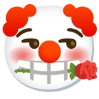 cara de payaso + rosa