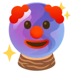 cara de payaso + bola de cristal
