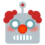 cara de payaso + robot
