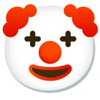 visage de clown + visage de clown