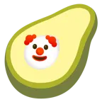 cara de payaso + aguacate