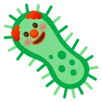 cara de payaso + microbio