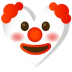 cara de payaso + palo de corazones