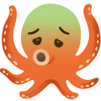 würgendes Gesicht + Oktopus