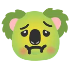 würgendes Gesicht + Koala